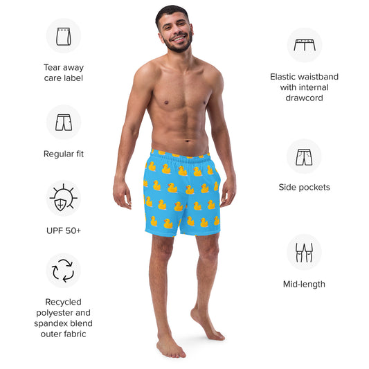 Men's Rubber Duck Swim Trunks