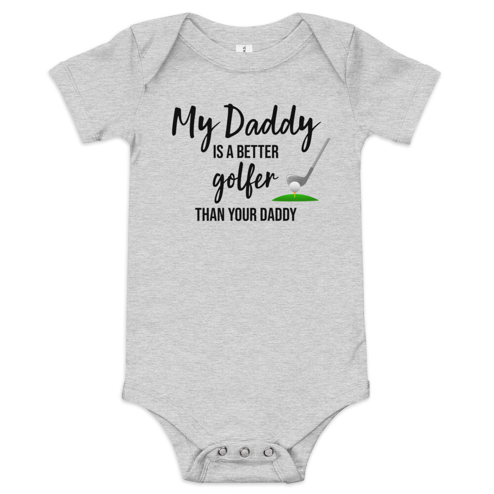 Baby Golf Dad Short Sleeve Onesie