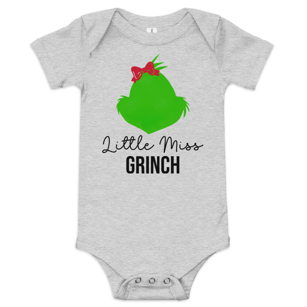 Little Mrs. Grinch Baby Short Sleeve Onesie