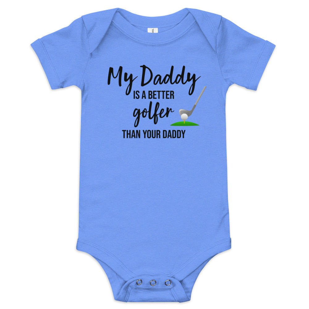 Baby Golf Dad Short Sleeve Onesie