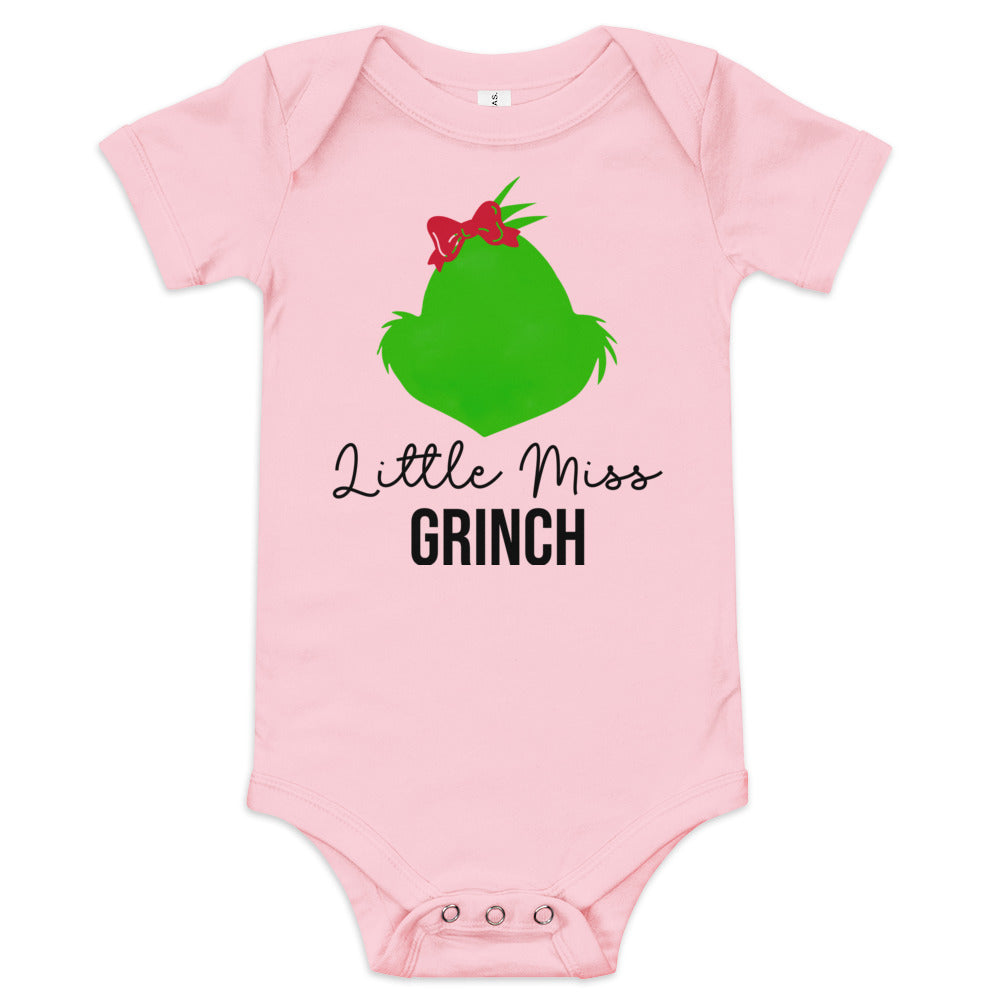 Little Mrs. Grinch Baby Short Sleeve Onesie