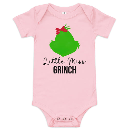 Little Mrs. Grinch Baby Short Sleeve Onesie