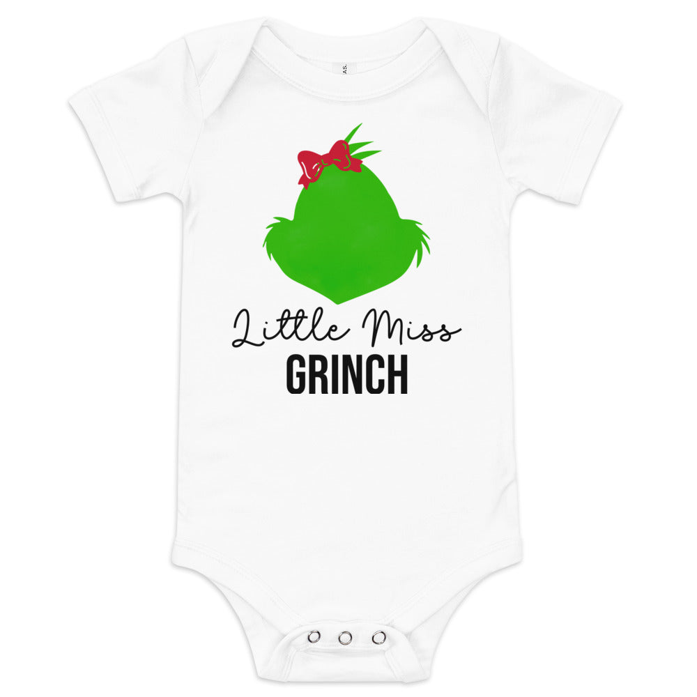 Little Mrs. Grinch Baby Short Sleeve Onesie