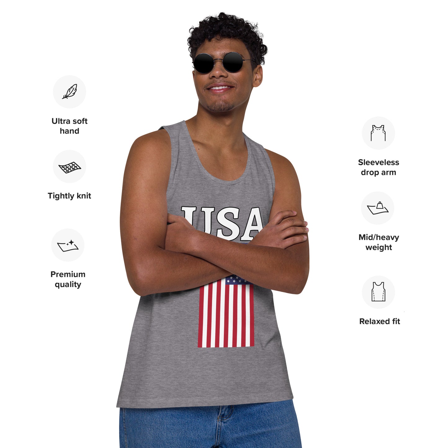 Men’s USA Flag Tank Top