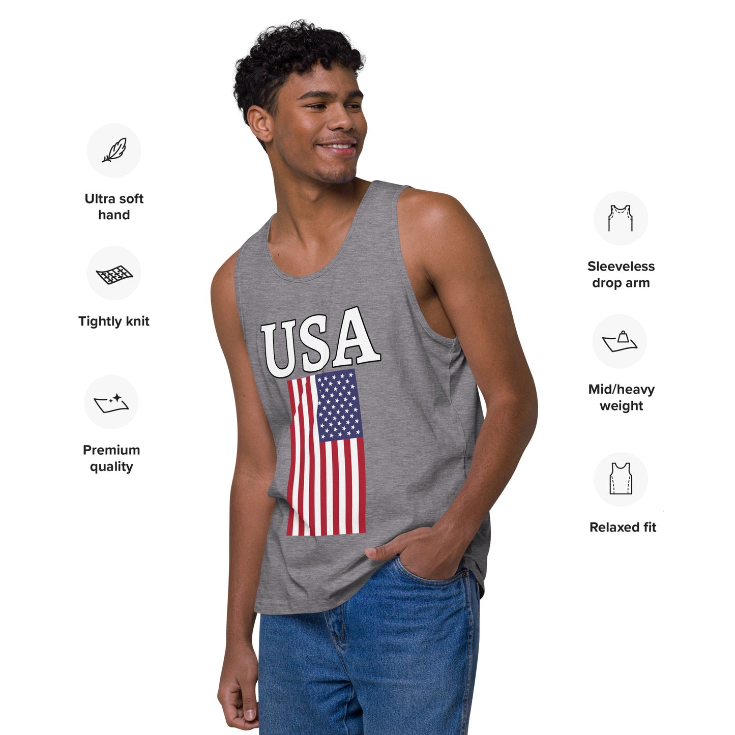 Men’s USA Flag Tank Top