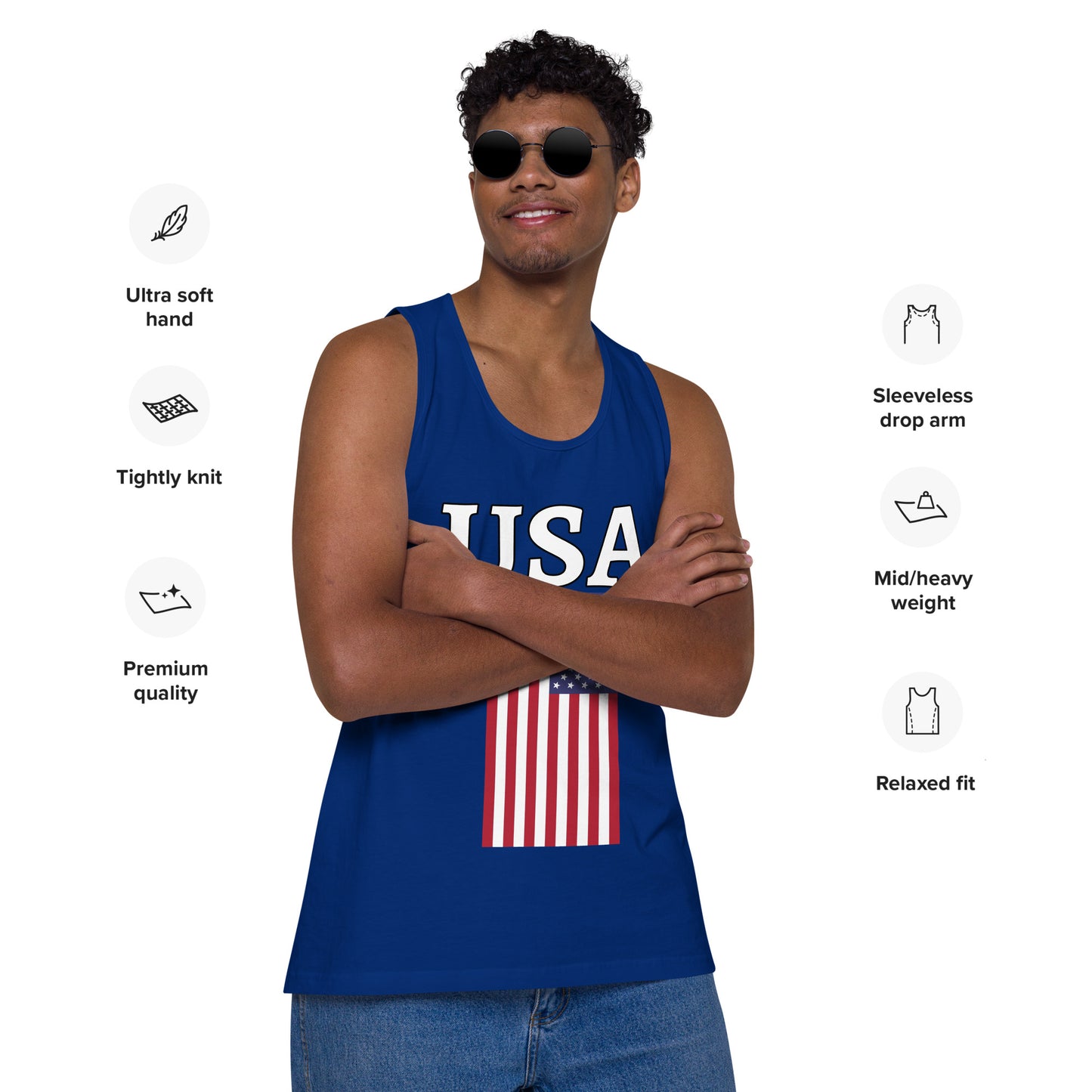 Men’s USA Flag Tank Top