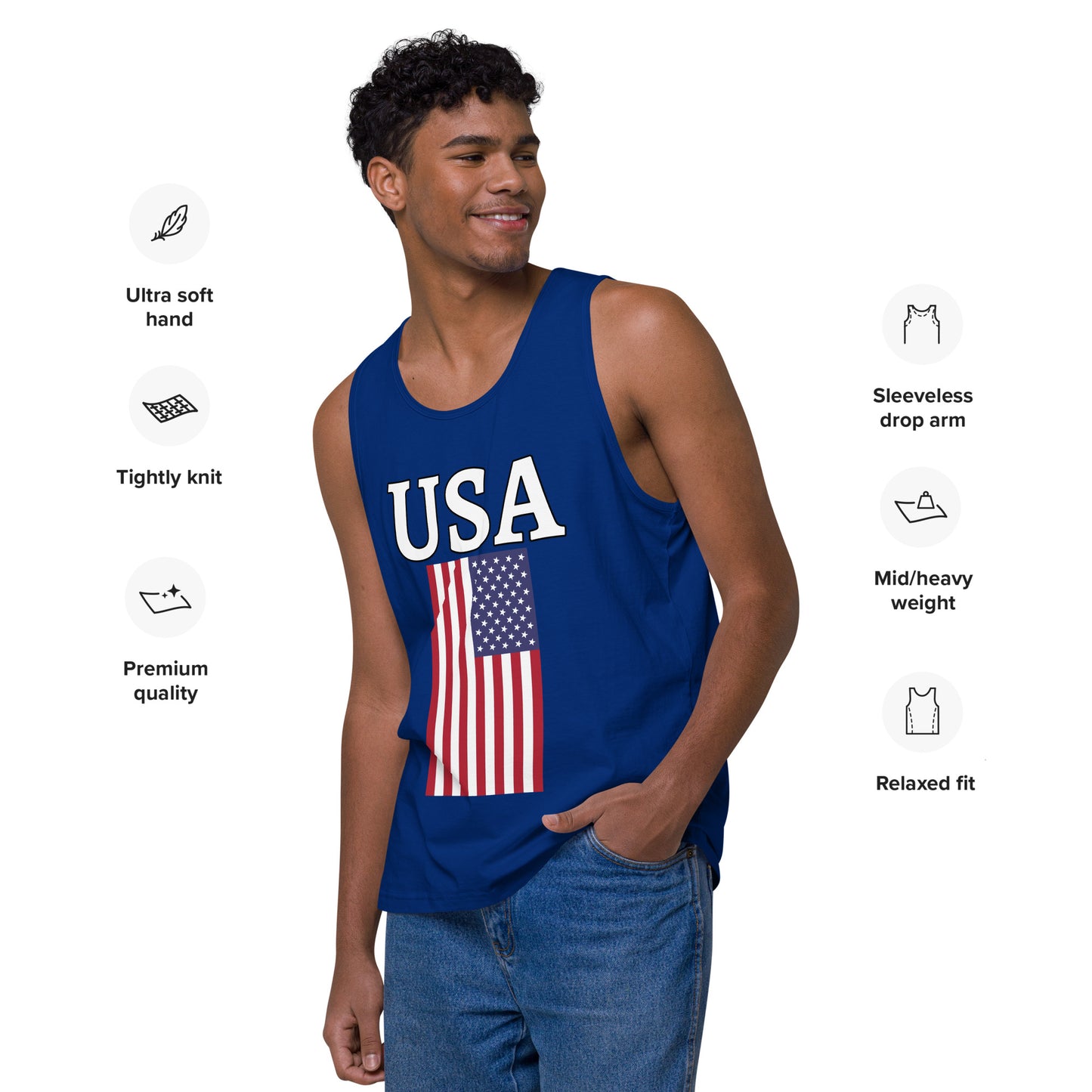 Men’s USA Flag Tank Top