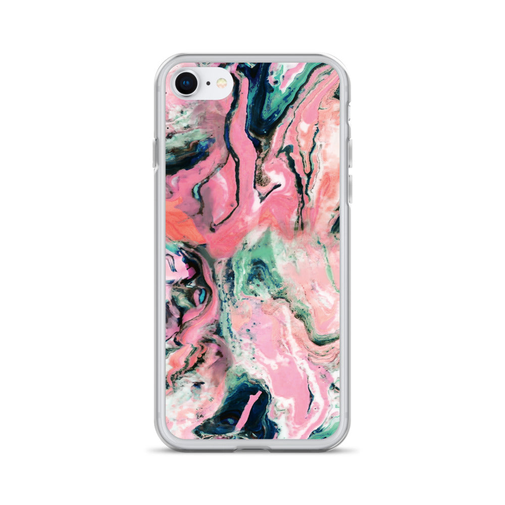 Pink Marble Iphone Case